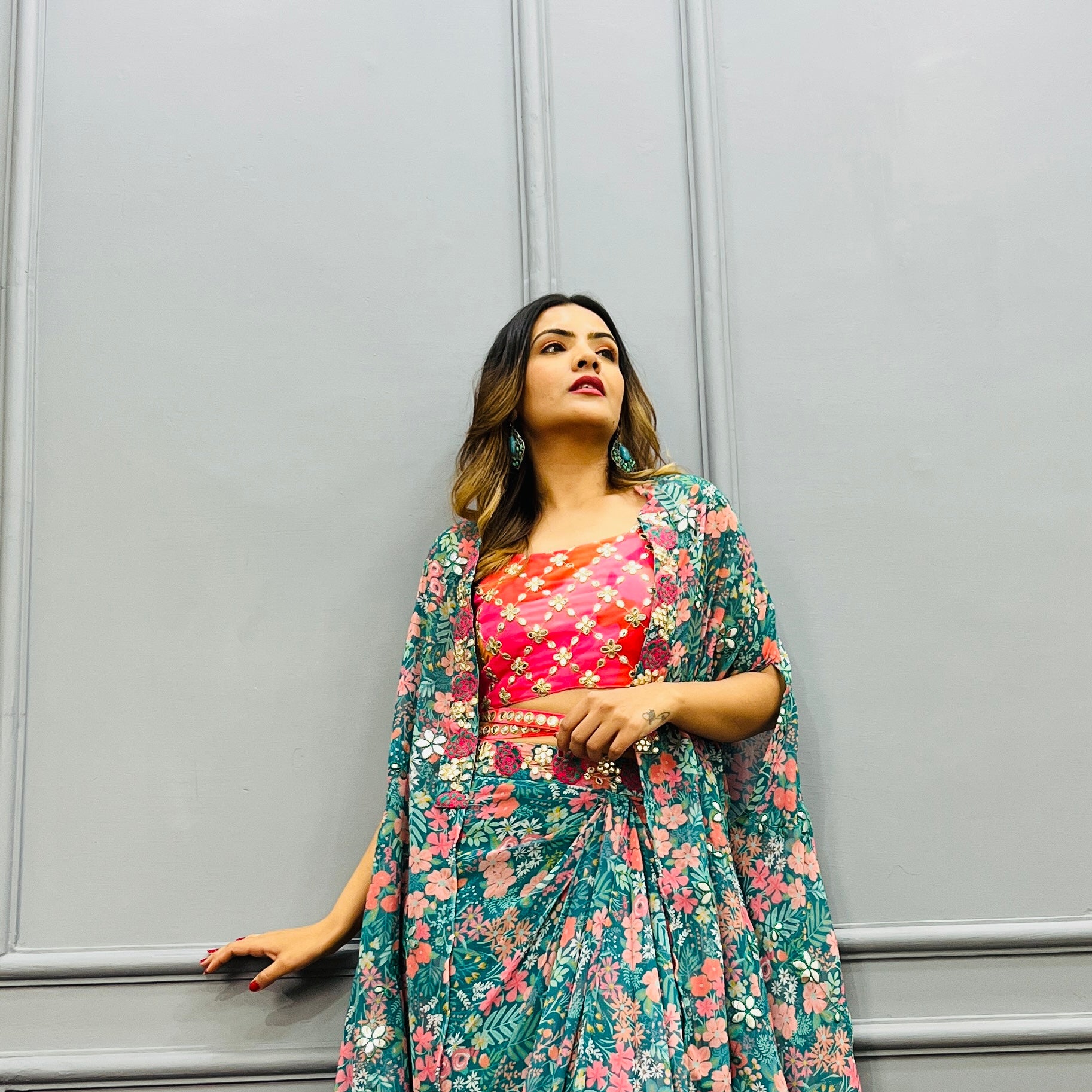 Sarong dress for mehendi /wedding mehendi & sangeet outfit