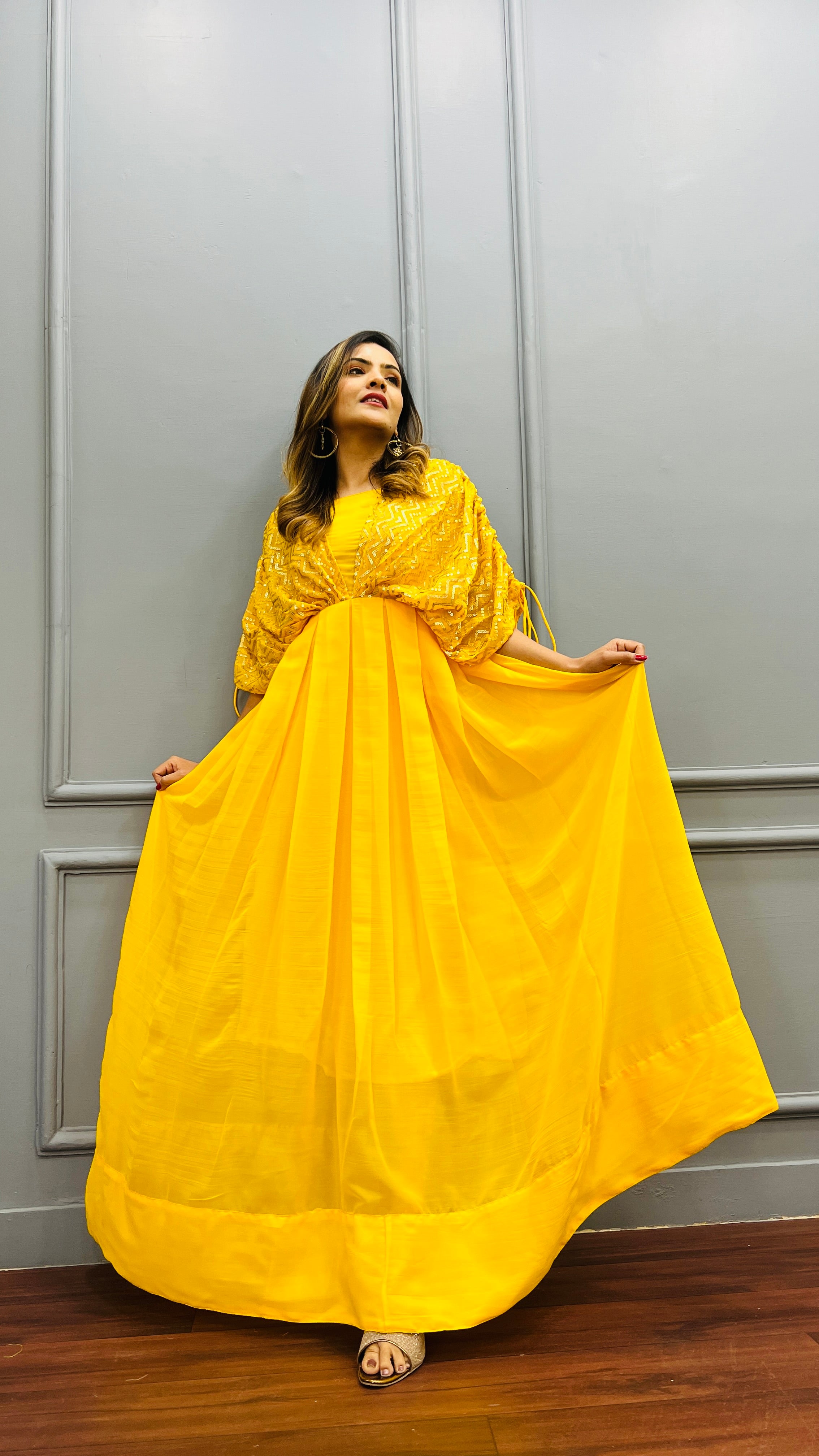 Mustard Yellow Haldi Outfit for Bride | Anamika Khanna Collection
